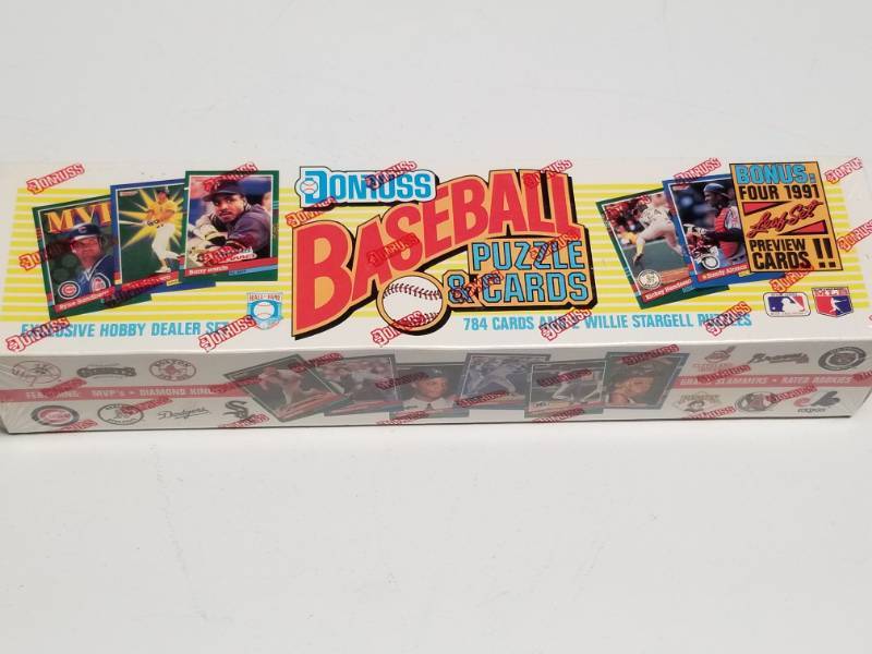 lot 1275 image: 1991 Donruss Baseball Complete 784 Card Factory Sealed Set Hobby Exclusive