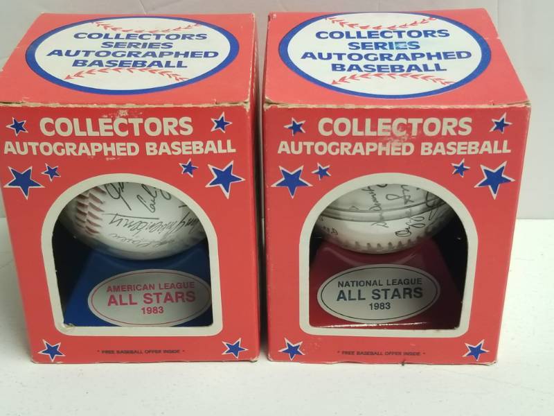 lot 1241 image: 1983 Collectors Series Replica Autographed MLB All-Star Game Baseballs New