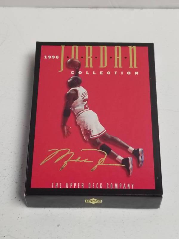 lot 1243 image: 1996 Upper Deck Michael Jordan 4x6 Complete 20-Card Set Chicago Bulls