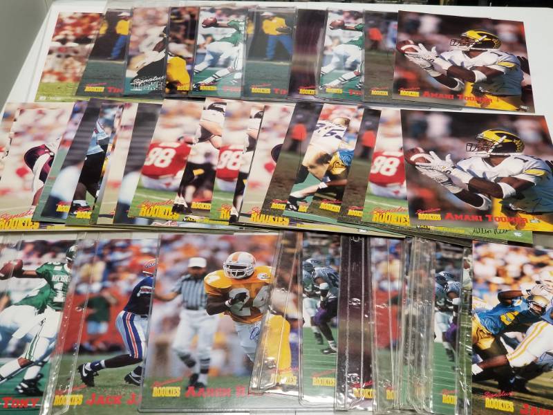 lot 1256 image: Signature Rookies Football Autograph Lot of 50 NCAA 8x10 Photos Amari Toomer & James Stewart