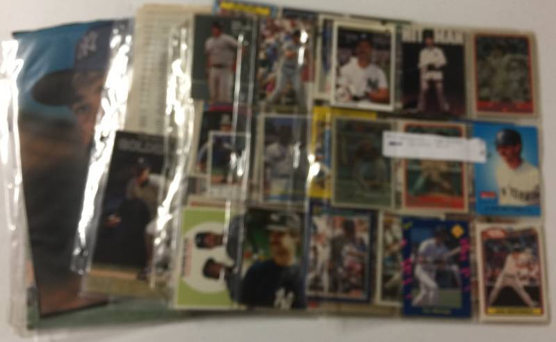 lot 1198 image: Don Mattingly Collection with Dozens of Baseball Cards & Beckett
