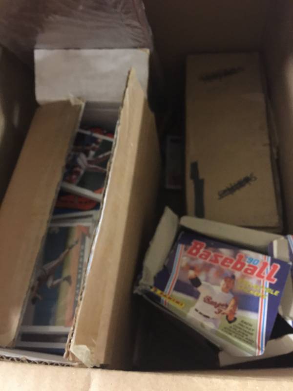 lot 1192 image: Random Box of Sports Cards Including Sealed Sports Card Album and Thousands of Sports Cards