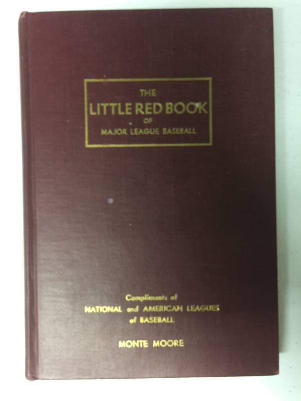 lot 1180 image: The Little Red Book of Major League Baseball - Monte Moore Personal Hardback Book