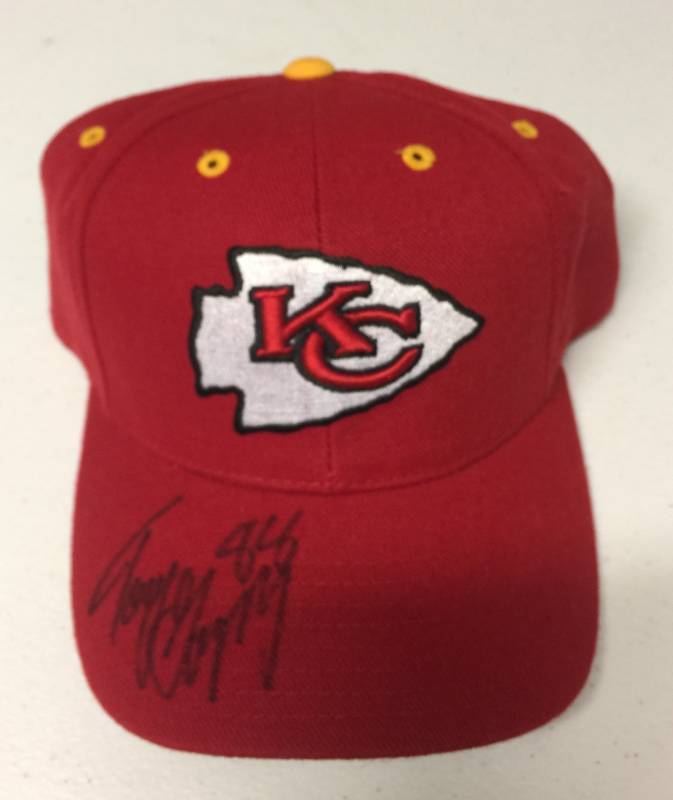 lot 1183 image: Signed Tony Gonzalez Kansas City Chiefs Baseball Cap