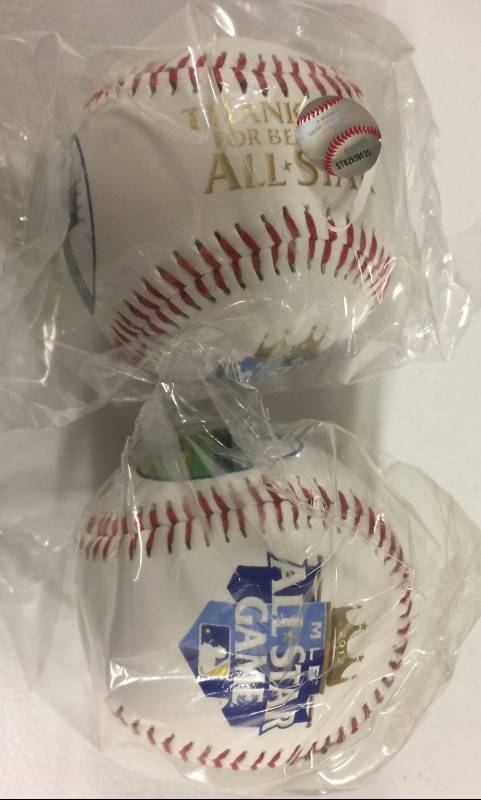 lot 1078 image: Two Brand New 2012 All-Star Game Kansas City Royals Commemorative Baseballs With Logo & Pictures