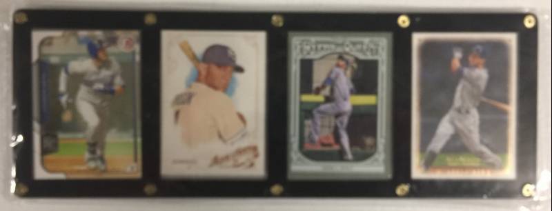 lot 1081 image: Four Card Acrylic Screwdown Alex Gordon Kansas City Royals Baseball Cards