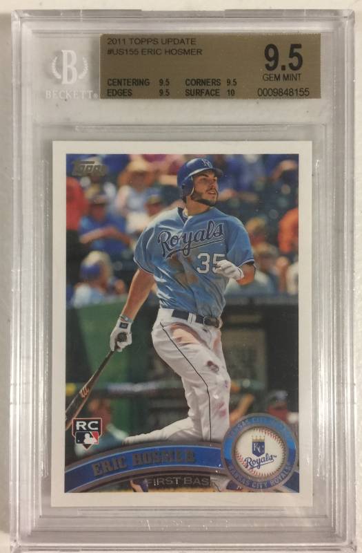 lot 1089 image: Gem Mint BGS 9.5 2011 Topps Update Eric Hosmer Rookie Card Kansas City Royals