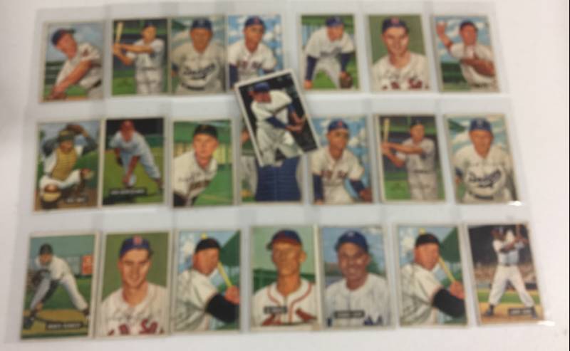 lot 1094 image: Huge Lot of 1951 and 1952 Bowman Baseball Cards 100% Real and Original - Please Read