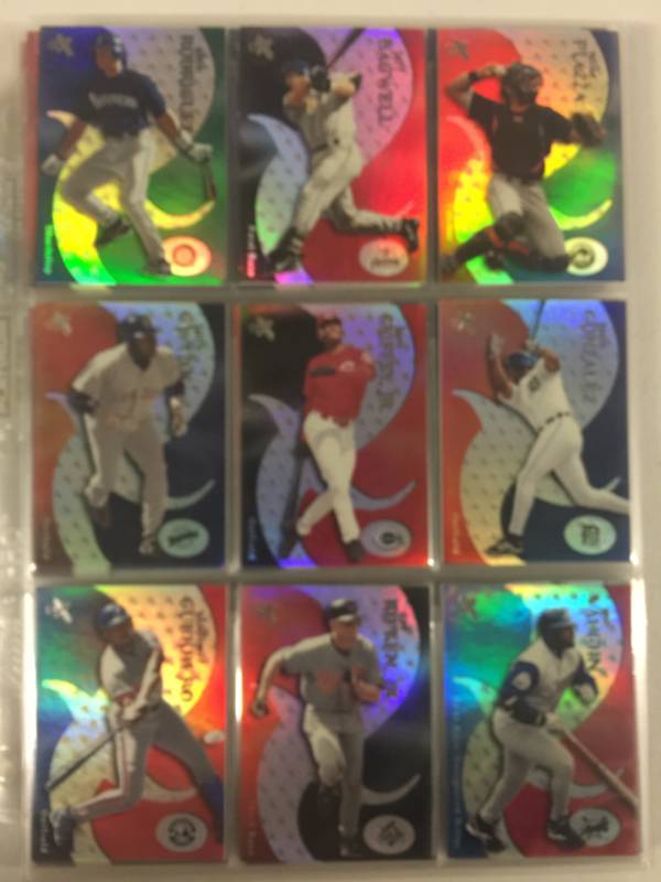 lot 1105 image: 2000 E-X Complete Trading Card Set 90 Baseball Cards - 30 Rookies Each Numbered #3499 Ripken, Jeter, & More Stars