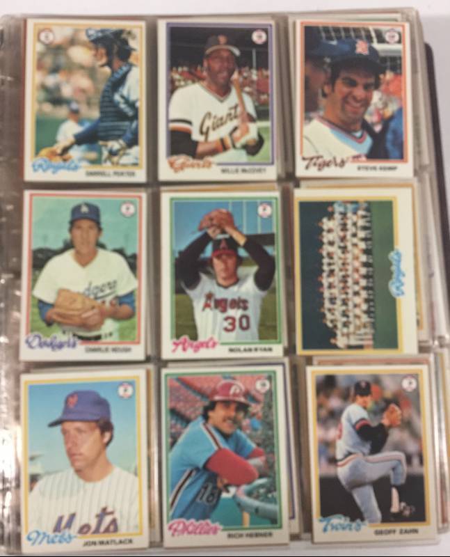 lot 1108 image: Huge of Over 600 Mint 1978 Topps Baseball Cards Partial Set with Nolan Ryan, George Brett, Mike Schmidt, and more