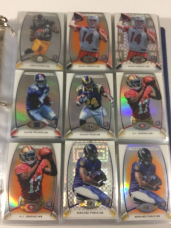 lot 1109 image: Huge Lot of Football Cards Loaded With Refractors, Xfractors, All Rookie Cards - Hundreds of Cards