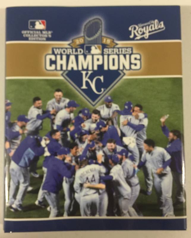 lot 1113 image: New 2015 Kansas City Royals Champions KC Hardback Book Retail Value $40.00