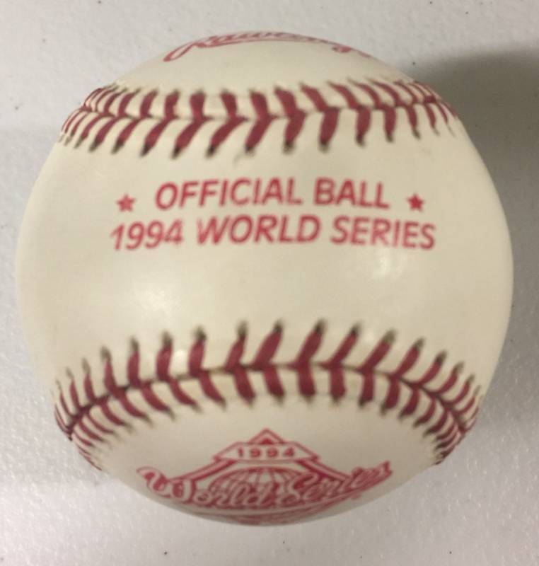 lot 1120 image: Official Ball 1994 World Series Rawlings Baseball Brand New - Series that Never Happened - Rare