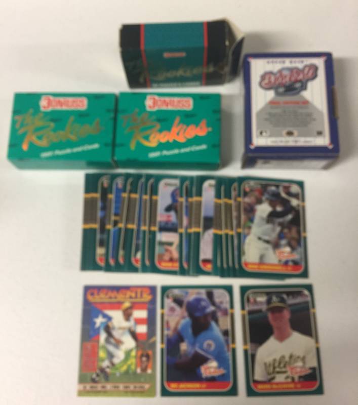 lot 1129 image: Lot of Four Update and Rookies Complete Sets -1987 Donruss The Rookies Bo Jackson, Mark McGwire - Two 1991 Donruss The Rookies - 1991 Final Update with Pedro Martinez Rookie