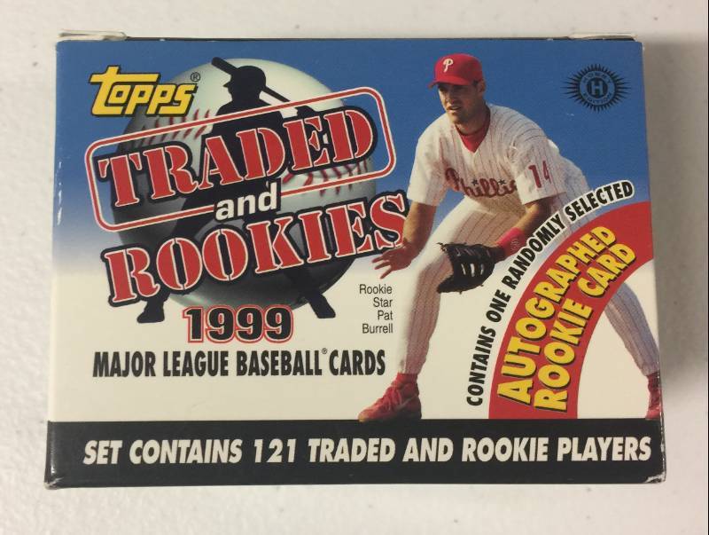 lot 1130 image: Complete 1999 Topps Traded & Rookies Set New In Box with Autograph Still In Box