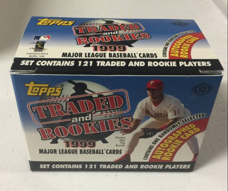 lot 1131 image: Complete 1999 Topps Traded & Rookies Set New In Box with Autograph Still In Box