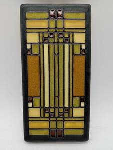 lot 1010 image: Frank Lloyd Wright Tree of Life Art Glass Panel