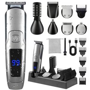 lot 3306 image: Beard Trimmer for Men, 20 Length Settings, 14-in-1 Cordless Grooming Kit, Waterproof Electric Razor for Men, Hair Trimmer, Nose Hair Trimmer, Cordless Hair Clippers with Travel Bag for Blade Storage