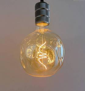 lot 3309 image: SD LUX Oversized Vintage LED Light Bulbs 5W, Medium Base E26, Giant Huge Edison Bulb,Large Amber Decorative Bulbs, Dimmable 400LM(40W Equi) Pendant Lighting Warm White 2200K,1 Pack (G150-Amber)