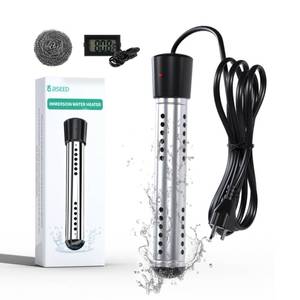 lot 3332 image: BSEED Immersion Water Heater Electric, 2000W Fast Heating Portable Water Heater with 304 Stainless Steel Guard & Digital LCD Thermometer, Heats 5 Gallons in Minutes for Camping, Bath & Small Pool