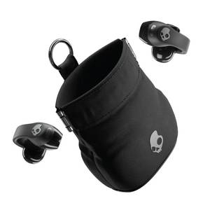 lot 3363 image: Skullcandy Push 720 Open Wireless Open Ear Bluetooth Earbuds, Headphones, Waterproof, Clip-On Lightweight Design, 30 Hours Battery, Wireless Charging Pouch, Microphone for iPhone Android - True Black