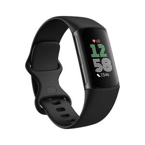 lot 405 image: Fitbit Charge 6 Fitness Tracker with Google apps, Heart Rate on Exercise Equipment, GPS, Health Tools and More, ObsidianBlack, One Size Retail $154