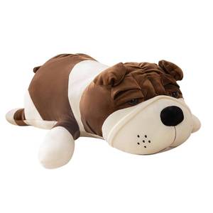 lot 3423 image: Rniuc Dog Stuffed Animals,Brown 17.7in Dog Plush Bulldog Stuffed Animals Big Stuffed Animal Christmas Birthday Gifts for Kids Boys and Girls
