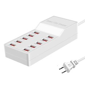 lot 3521 image: MaxLax USB Charger Station,10-Port 50W10A Multiple USB Charging Station with Smart IC Technology, Multi Ports Charger Charging for Smartphones Tablets and Other Devices.