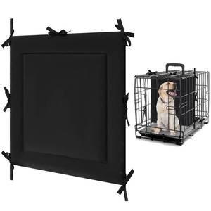 lot 3542 image: Thyle Dog Crate Divider Panel, Black Thick Dog Kennel Divider with Ties, Puppy Accessories for Puppy Training (1 Pcs,18 H X 16.5 W for 24 Crate)