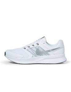 lot 3592 image: Nike Mens Run Swift 3 Road Running Shoes, WhiteMetallic Silver-Football Grey, 9