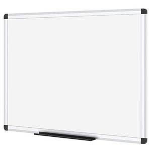 lot 1851 image: VIZ-PRO Magnetic Dry Erase Board, 36 X 24 Inches, Silver Aluminium Frame