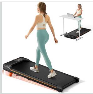 lot 1886 image: Walking Pad, Under Desk Treadmill with Incline for Home Office 2.5HP Portable Walking Treadmill with 265 Lbs Weight Capacity Walking Machine, Remote Control, LED Display