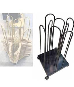 lot 1909 image: Hanger Organizer Stacker,Retail Store Movable Stand Hanger Holder,with Swivel Caster Wheels