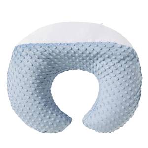 lot 1932 image: DONOMILO Nursing Pillow and Positioner Breastfeeding and Bottle Feeding, Propping Baby, Tummy Time, Sitting Support for Baby Boy Baby Girl, with Removable Dots Cover (Blue)
