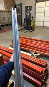 lot 11590 image: Pallet Rack Upright Frame Rails