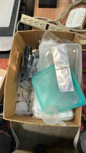 lot 50460 image: Uline poly bags and powder scoops