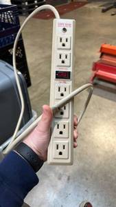 lot 50465 image: Safe-Strip 6-Outlet Surge Protector Power Strip