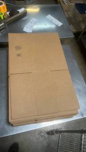 lot 50486 image: Brown Corrugated Cardboard Sheets - 21 Pack