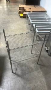lot 71139 image: 2-Tier Chrome Wire Shelving Unit 23x13
