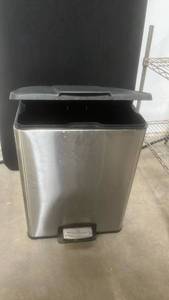 lot 71140 image: Stainless Steel Step Trash Can