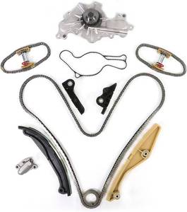 lot 121369 image: Retails for $130 Engine Timing Chain Kit Water Pump Fit for Ford Flex Taurus EdgeExplorerPolice 2011-2019 3.5L 3.7L for MKS MKX MKZ 2001-2006 3.7L Replace AT4Z-6268-A