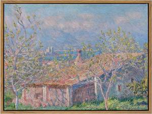 lot 221335 image: Retro Floating Framed Flowers Canvas Kitchen Wall Art,Vintage French Landscape Prints Oil Painting Gift for Women,Wall Decor for Living Room, Office, Bathroom,12x 16