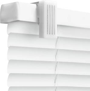 lot 221348 image: REGAL estate QuickInsta MagMount No Tools No Drill Cordless 1 Magnet Mini Blinds for Metal Steel Doors, 25 W x 42 H, White