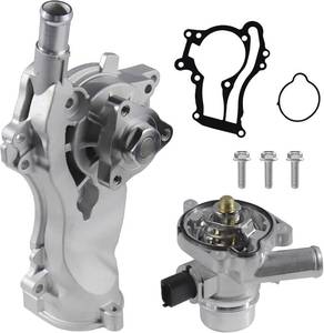 lot 221371 image: AW6662 Auto Engine Water Pump with Thermostat Kit Fits for Buick Encore 13-20, for Chevy Cruze 11-16, for Sonic 12-20, for Trax L4 1.4L 13-20 Turbocharged Engine 25192709 55565336 902808