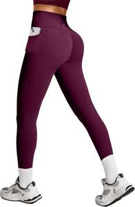lot 321250 image: Heathyoga Scrunch Butt Lifting Leggings with Pockets for Women Tummy Control Compression Leggings No Front Seam Yoga Pants