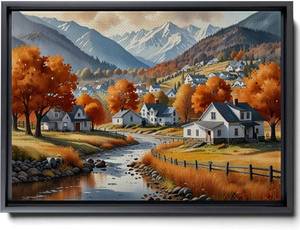 lot 421332 image: Watercolor Fall Foliage Fall Foliage Illustrations Fall wall art Autumn natural scenery Abstract Art Decor Living Room Decor, Print