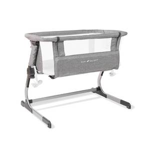 lot 421352 image: Retails for $180 Baby Delight Beside Me Dreamer Bassinet  Bedside Sleeper  6-Position Height Adjustment  Charcoal Tweed