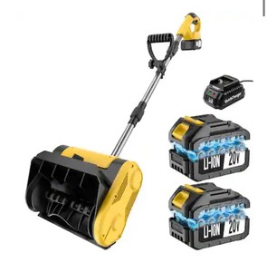 lot 142006 image: Cordless Electric Snow Shovel, 12-Inch Width  6-Inch Depth Snow Blower, Lightweight Snow Thrower Machine