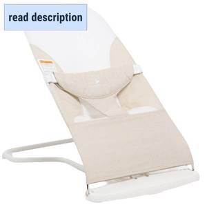 lot 121348 image: ComfyBumpy Ergonomic Baby Bouncer Seat - Safe, Portable Bouncing Chair with Adjustable Height Positions - Infant Bouncy Seat Perfect for Newborn Babies (Oatmeal)