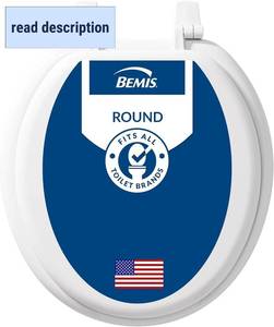 lot 421312 image: Bemis 400TTA Economy Durable Wood Toilet Seat, Made in USA, Round, White